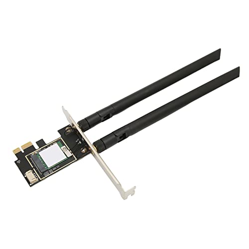 Tangxi Drahtlose Netzwerkkarte, Kabellose Hochgeschwindigkeits-Band-5.2-WLAN-Karte mit MU-MIMO, Netzwerkkartenadapter für PC, Unterstützt 11,10 (AX210 Desktop ohne Abdeckung) von Tangxi