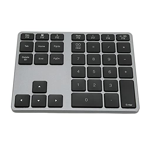Drahtloser Nummernblock, BT5.0 Verbindung, Scherenschaltertasten, Gehäuse aus Aluminiumlegierung, für Desktop Laptop Tablet von Tangxi