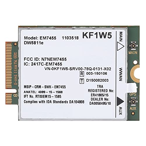 EM7455-Karte, 4G-Modul für DW5811e Qualcomm 4G LTE WWAN NGFF-Kartenmodul, PCIe M.2 4G-Modul-Netzwerkkartenersatz für Latitude-Serie EM7455-Karte, 4G-Modul für DW5811e Qualcomm 4G LTE WWAN NGFF-Kartenmodul, PCIe M.2 4G-Modul-Netzwerkkartenersatz für Latitude-Serie von Tangxi