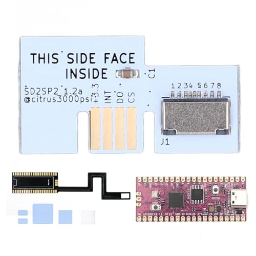 Für Pico Development Board, FPC Flex Ribbon Cable Professional Easy Welding 500mA mit SD2SP2 SDLoad SDL Adapter Für Spielekonsole (WHITE) von Tangxi