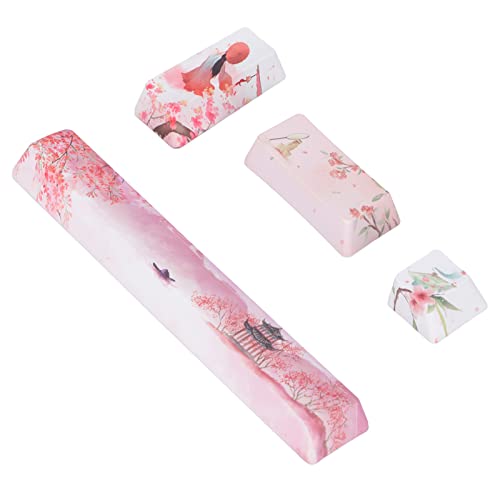 Leertaste/ESC/Enter/Keypad Enter Keycaps, DIY Mechanical Keyboard Keycaps, Ersatz 4PCS PBT Peachblossom Beauty Pattern Tastenkappen für Mechanische Tastatur Allgemein Leertaste/ESC/Enter/Keypad Enter Keycaps, DIY Mechanical Keyboard Keycaps, Ersatz 4PCS PBT Peachblossom Beauty Pattern Tastenkappen für Mechanische Tastatur Allgemein von Tangxi