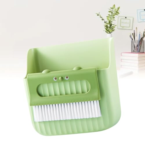 Tangxi Multifunktionales Kleines Besen Dustpan Set Compact Leichtes Reinigungskit für Desktop -Tastaturbürohaus (Green) von Tangxi