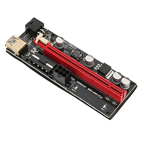 Tangxi PCIE Riser 1X Bis 16X Grafik-Verlängerungskabel, USB-Riser-betriebene Adapterkarte, 60 cm USB3.0-Verlängerungskabel PCI-E-Riser-Adapterkarte für Win, für Linux und für OS X-Systeme von Tangxi