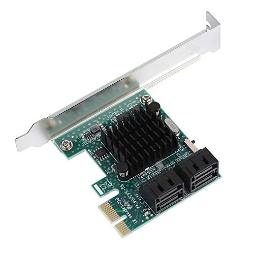 Tangxi PCIe-Controller-Karte mit 4 Anschlüssen für SATA 3.0, PCI Express auf SATA 3.0, 6 Gbit/s mit festen 2U 4U-Halterungen, Plug-and-Play-PCI-E-Karten, SATA 3.0-Erweiterungskarte Tangxi PCIe-Controller-Karte mit 4 Anschlüssen für SATA 3.0, PCI Express auf SATA 3.0, 6 Gbit/s mit festen 2U 4U-Halterungen, Plug-and-Play-PCI-E-Karten, SATA 3.0-Erweiterungskarte von Tangxi
