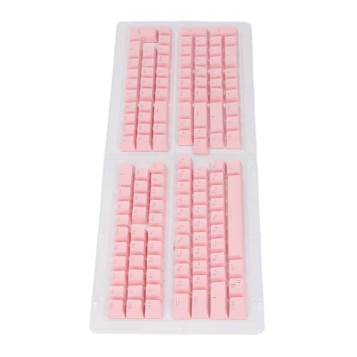 Tangxi Tastatur-Tastenkappe, Russisches Tastatur-Tastenkappen-OEM-Profil für 61 Bis 108 Tastaturen (PINK) von Tangxi