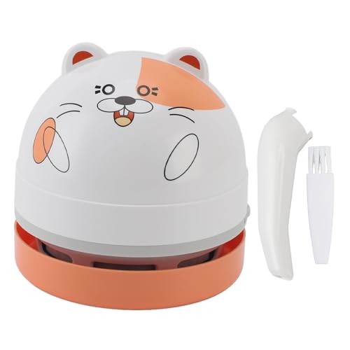 Tragbarer Schreibtisch-Mini-Staubsauger, Tragbarer, Batteriebetriebener Desktop-Staubsauger mit Hoher Saugkraft für das Auto (Hamster) von Tangxi