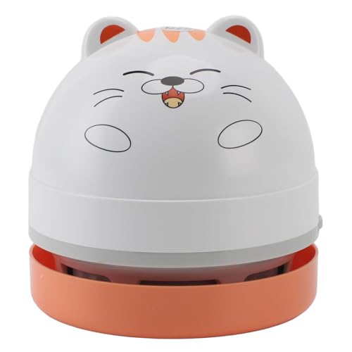 Tragbarer Schreibtisch-Mini-Staubsauger, Tragbarer, Batteriebetriebener Desktop-Staubsauger mit Hoher Saugkraft für das Auto (Katze) von Tangxi