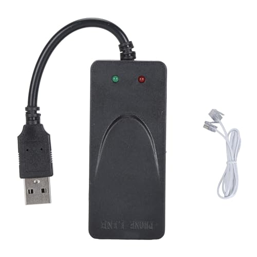 USB 56K Externes DFÜ-Fax-Datenmodem, Dual RJ11-Anschlüsse Computer-Laptop-Faxmodem, Unterstützt Anrufer-ID für Linux USB 56K Externes DFÜ-Fax-Datenmodem, Dual RJ11-Anschlüsse Computer-Laptop-Faxmodem, Unterstützt Anrufer-ID für Linux von Tangxi