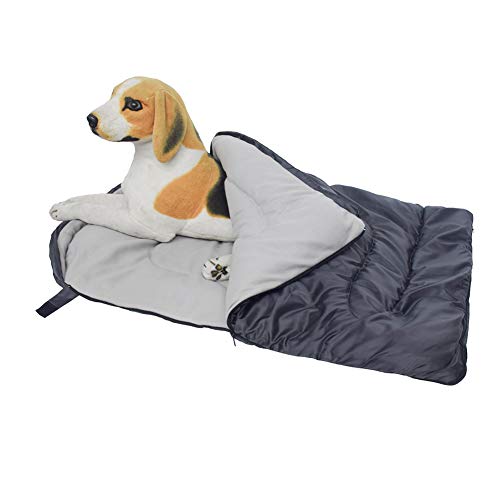 Tangzhan Hunde-Schlafsack, groß, wasserdicht, für den Außenbereich, weiche Hundematte mit tragbarer Aufbewahrungstasche für Reisen, Camping, Wandern, wasserabweisend von Tangzhan