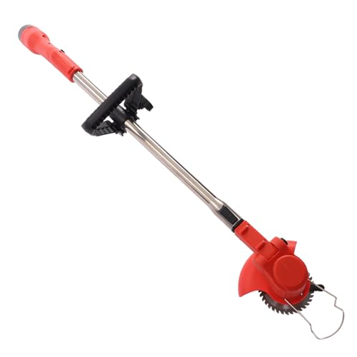 Freischneider Rasentrimmer mit Akku Akku Rasenmäher Unkraut Entferner Gerät Rasenkantenschneider Akku Grastrimmer 600W 1300mAh Batterie Verstellbarer Teleskopgriff von TanjcXliu