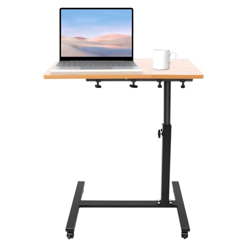 Höhenverstellbarer Schreibtisch, Gaming Tisch Computertisch mit Rollen 4 Alle mit Bremsen Hubtisch, Leichtgängiger Study Table 60x34.5cm Mobiler Standing Desk 360 Grad Drehbar Höhenverstellbarer Schreibtisch, Gaming Tisch Computertisch mit Rollen 4 Alle mit Bremsen Hubtisch, Leichtgängiger Study Table 60x34.5cm Mobiler Standing Desk 360 Grad Drehbar von TanjcXliu