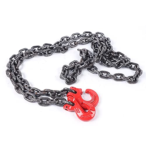 Kettenzug Flaschenzug Handseilwinde Seilzug Seilwinde Kettenzug Handwinde Hochwertiger Ketten Schlingenheber 3m/5m, 2T Tragfähigkeit, für Bergbau Maschinen und Bau von TanjcXliu