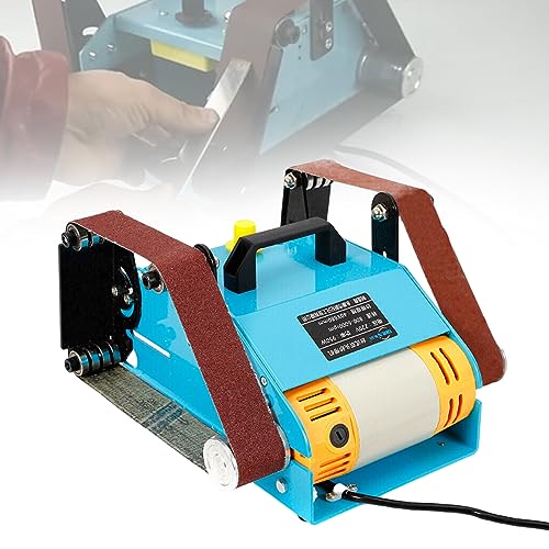 Schleifbock Nassschleifmaschine Doppelschleifer Doppelschleifmaschine Polierbock Schleifbock Mit Bandschleifer Elektrischer Riemenschleifmaschine Dualkopf-Entwurf, 950W, 800-6000RPM von TanjcXliu