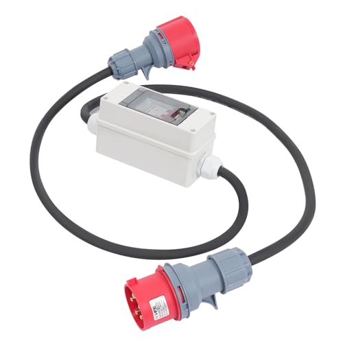 Steckdose Aufputz Cee Steckdose 16a Wandsteckdose Starkstrom Verteiler Stromadapter mit Schutzschalter Überlastschutz IP44 Wasserdicht von TanjcXliu