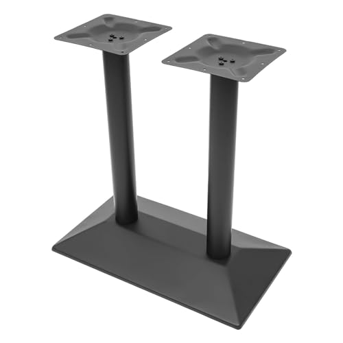Tischbeine Metall Tischbein Table Legs Tischgestell Tischfüße Schreibtischbeine Tischbeine Schreibtisch Schwarzes Doppelbein Tischgestell Stahl, 40x70cm Basis von TanjcXliu