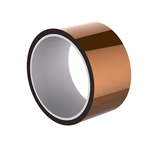 TankerStreet Kapton Tape 50mm x33m Klebeband, Hohe Temperatur Hitzebeständig Abschirmband, Polyimid Film Kaptonband für Schutz Gedruckt Elektrische Isolierung Schaltung Platinen - Tawny von TankerStreet