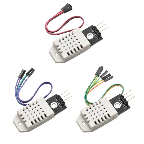 Präzise Temperatur & Luftfeuchtigkeitssensoren für Arduino Raspberry Pi - DHT/2302 Temperatursensor - 22 Modul mit Platine und Kabel (3 Stück) von Tanmote