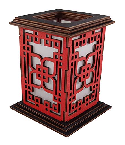 Tanno Design® Japan Kerzenhalter Ayu mit Teelichtfunktion in rot/schwarz von Tanno Design