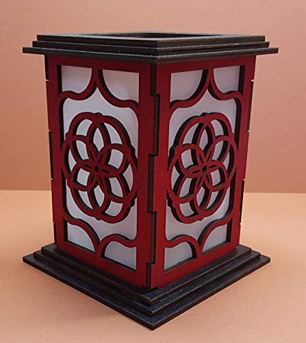 Tanno Design® Japan Kerzenhalter Blume des Lebens groß mit Teelichtfunktion rot/schwarz Tanno Design® Japan Kerzenhalter Blume des Lebens groß mit Teelichtfunktion rot/schwarz von Tanno Design