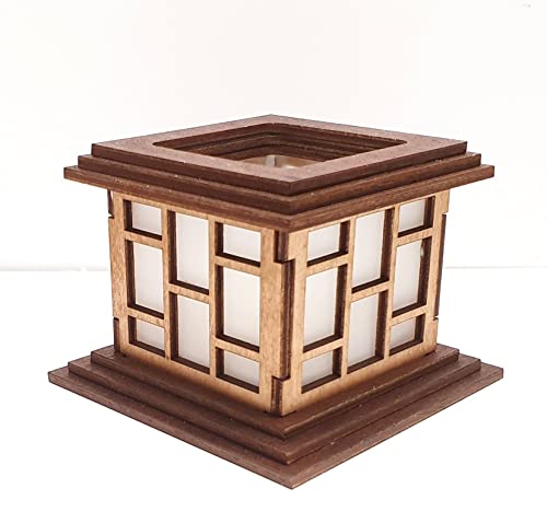 Tanno Design® Japan Kerzenhalter Reiwa no kibo mit Teelichtfunktion birnbaum/nussbraun von Tanno Design