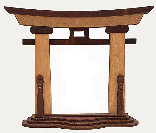 Tanno Design® Japan Torii Tor Hisa - ohne Motiv - Japanisches Standbild Natur/nussbraun von Tanno Design
