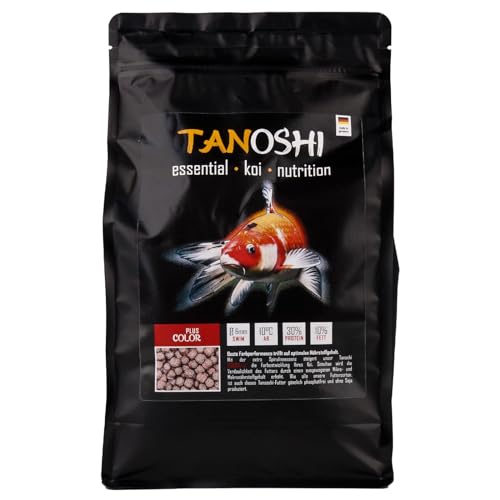 Tanoshi Koifutter - Color Plus - 6mm 1,2 kg | Schwimmendes Hauptfutter für Intensive Farbentwicklung Dank Spirulina mit natürlichem Astaxanthin | ab 10°C Tanoshi Koifutter - Color Plus - 6mm 1,2 kg | Schwimmendes Hauptfutter für Intensive Farbentwicklung Dank Spirulina mit natürlichem Astaxanthin | ab 10°C von Tanoshi