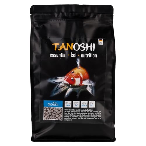 Tanoshi Koifutter - Grower Plus - 3mm 1,2 kg | Schwimmendes Hauptfutter für maximales Wachstum | mit Lachsöl und Shrimps | ab 15°C Tanoshi Koifutter - Grower Plus - 3mm 1,2 kg | Schwimmendes Hauptfutter für maximales Wachstum | mit Lachsöl und Shrimps | ab 15°C von Tanoshi