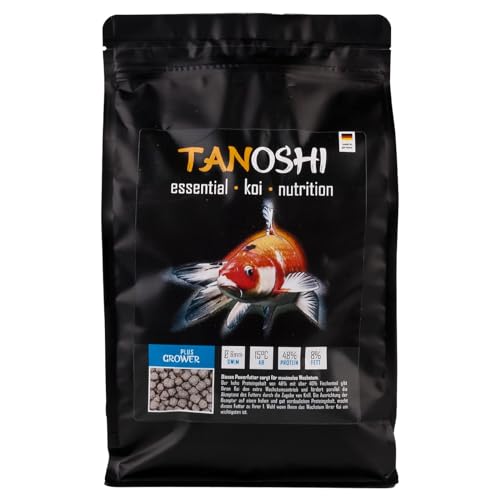 Tanoshi Koifutter - Grower Plus - 6mm 1,2 kg | Schwimmendes Hauptfutter für maximales Wachstum | mit Lachsöl und Shrimps | ab 15°C Tanoshi Koifutter - Grower Plus - 6mm 1,2 kg | Schwimmendes Hauptfutter für maximales Wachstum | mit Lachsöl und Shrimps | ab 15°C von Tanoshi