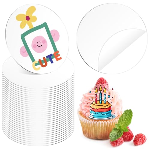 Tanstic 30 Stück klare Acrylkreise, 4”/100 mm klare runde Acrylplatte, transparente Acrylkreise für DIY, Bastelarbeiten Tanstic 30 Stück klare Acrylkreise, 4”/100 mm klare runde Acrylplatte, transparente Acrylkreise für DIY, Bastelarbeiten von Tanstic