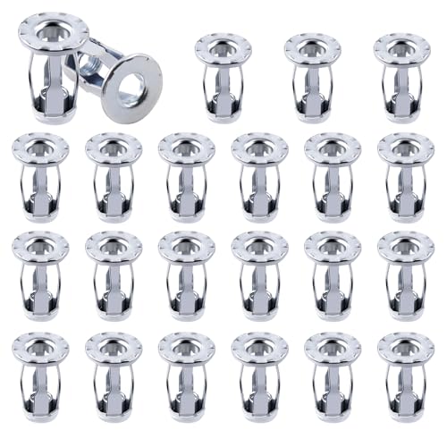 Tanstic 30Pcs M5 Petal Muttern Jack Muttern Expansion Petal Mutter Gewindeeinsatz Petal Muttern für hohle Wand Eisen Haut von Tanstic