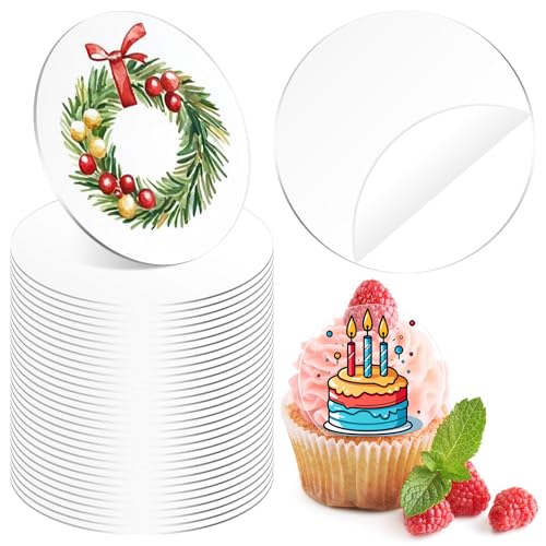 Tanstic 30pcs klare Acrylkreise Blanks, 2,56 "/65mm klare runde Acrylblatt transparente Kreis Acryl Ornamente für DIY, Handwerk Tanstic 30pcs klare Acrylkreise Blanks, 2,56 "/65mm klare runde Acrylblatt transparente Kreis Acryl Ornamente für DIY, Handwerk von Tanstic