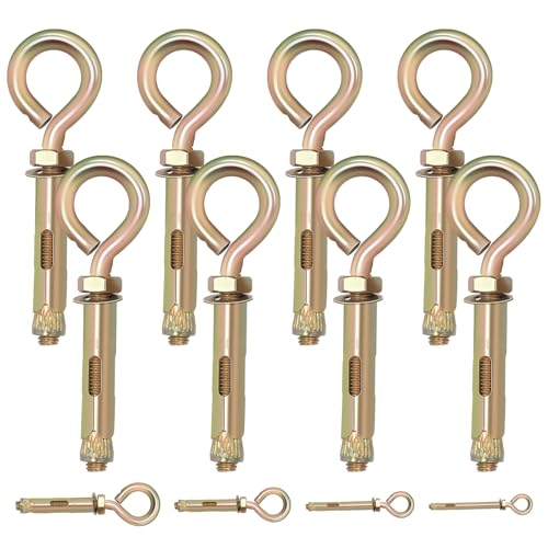 Tanstic 8Pcs M16 Concrete Eye Bolt Expansion Eyebolt Concrete Anchor Eyebolt Brick Anchors Eyebolt Heavy Duty Eyebolts for Wall Ceiling Concrete Masonry Tanstic 8Pcs M16 Concrete Eye Bolt Expansion Eyebolt Concrete Anchor Eyebolt Brick Anchors Eyebolt Heavy Duty Eyebolts for Wall Ceiling Concrete Masonry von Tanstic