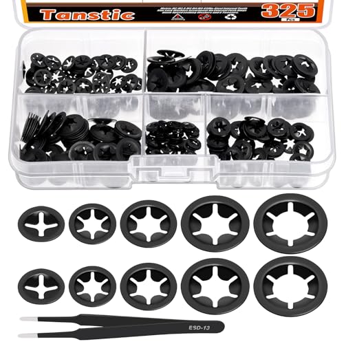 Tanstic Internal Tooth Star Lock Washers Push On Locking Washers with Tweezers for Machinery Equipment Tanstic Internal Tooth Star Lock Washers Push On Locking Washers with Tweezers for Machinery Equipment von Tanstic