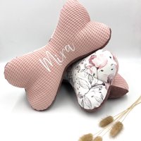 Leseknochen Mit Namen, Frühlungsblumen, Frottee, Waffelpique von TanteFi