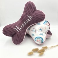 Leseknochen Mit Namen - Frottee, Waffelpique Und Regenbögen Wölkchen Leseknochen Mit Namen - Frottee, Waffelpique Und Regenbögen Wölkchen von TanteFi