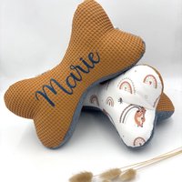 Leseknochen Opt. Personalisiert - Faultiere, Rauchblau, Camel von TanteFi