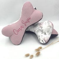 Sofortkauf Leseknochen - Magnolien Blumen, Frottee, Waffelpique, Altrosa, Dunkelgrau von TanteFi