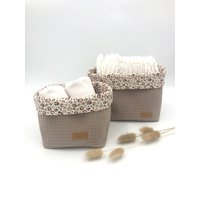 Utensilo, Leoprint, Waffelpique Dunkelbeige von TanteFi