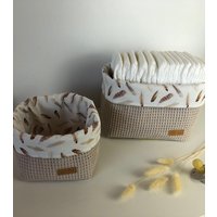 Utensilo Federn Mit Waffelpiqué Hellbeige von TanteFi