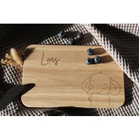 Frühstücksbrett - Personalisierte Bretter Geschenk Geburt Taufe Babyparty Holzbrett Schneidebrett von TanteMaja