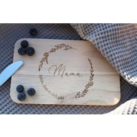 Frühstücksbrett - Personalisierte Bretter Geschenk Geburtstag Muttertag Weihnachten Holzbrett Schneidebrett Erzieher Abschied Frühstücksbrett - Personalisierte Bretter Geschenk Geburtstag Muttertag Weihnachten Holzbrett Schneidebrett Erzieher Abschied von TanteMaja