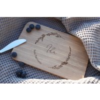 Frühstücksbrett - Personalisierte Bretter Geschenk Taufe Muttertag Weihnachten Holzbrett Schneidebrett Patenonkel Patentante von TanteMaja