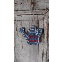 Schild Filz ...bin Im Garten Gießkanne von TantePe