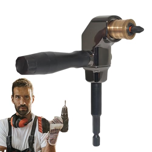 90-Grad-Bohrzubehör, Bohrwinkeladapter | rechtwinklige Befestigung | Bohreradapter mit ergonomischem Griff, 90-Grad-Adapter für Handbohrmaschinen, Akku-Bohrschrauber dan von Tanxemery