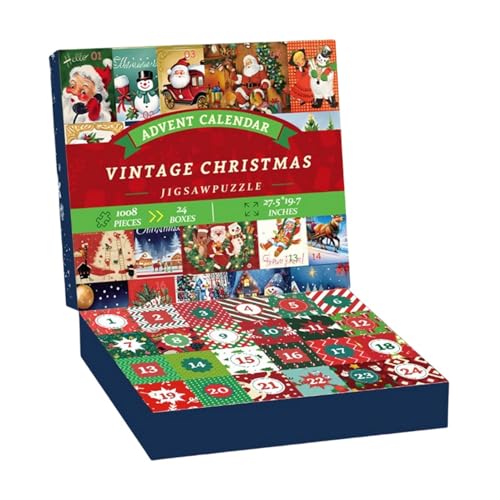 Adventskalender 2024 Weihnachtspuzzles Puzzle Adventskalender | Vintage Weihnachtspuzzle Countdown Kalender für 24 Tage Weihnachten Countdown Kalender Adventskalender 2024 Weihnachtspuzzles Puzzle Adventskalender | Vintage Weihnachtspuzzle Countdown Kalender für 24 Tage Weihnachten Countdown Kalender von Tanxemery