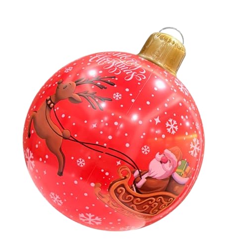 Aufblasbare Weihnachtsdekoration,Aufblasbare PVC Weihnachtsdekoration - Große 60cm wasserdichte Deko Für Fest Party Zuhause Garten Baum Terrasse Park von Tanxemery