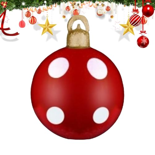 Aufblasbare Weihnachtskugeln, aufblasbare Weihnachtskugel – Dekoration für den Außenbereich, rot, aufblasbare Weihnachtsornamente zum Aufhängen für Terrasse, Hof, Balkon, Terrasse Aufblasbare Weihnachtskugeln, aufblasbare Weihnachtskugel – Dekoration für den Außenbereich, rot, aufblasbare Weihnachtsornamente zum Aufhängen für Terrasse, Hof, Balkon, Terrasse von Tanxemery