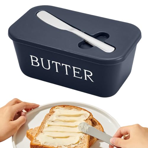 Butterbehälter Für Die Küchentheke,Butterbehälter | Mit Messer Luftdichter Käsebehälter Für Kochen Servieren Camping Kühlschrank Küche Butterbehälter Für Die Küchentheke,Butterbehälter | Mit Messer Luftdichter Käsebehälter Für Kochen Servieren Camping Kühlschrank Küche von Tanxemery