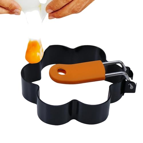 Eierringe zum Frittieren von Eiern, Eierringform, unregelmäßige Form für Bratpfanne, Pfannkuchenform für Camping, Frühstück, Innenbereich, Eierformen, tragbares Grillzubehör von Tanxemery