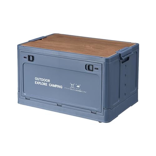 Faltbare Campingbox Aufbewahrungsboxen, 30L/60L Aufbewahrungsbehälter Mit Deckel, Outdoor-Aufbewahrungsbox, Garagenorganisation Lagerkisten Als Tischplatte Für Outdoor Camping Auto Kofferraum von Tanxemery